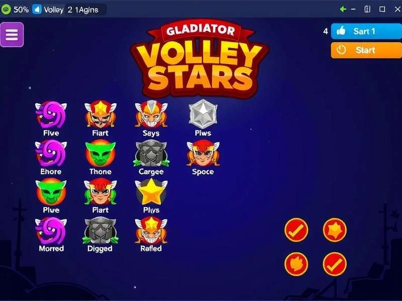 Game Control Instructions Gladiator Volley Stars Control Scheme